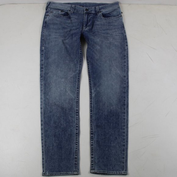True Religion Men's Geno Big T Low Relaxed Slim Fit Jean New
